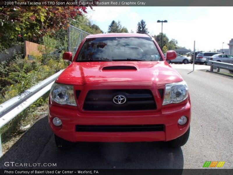 Radiant Red / Graphite Gray 2008 Toyota Tacoma V6 TRD Sport Access Cab 4x4