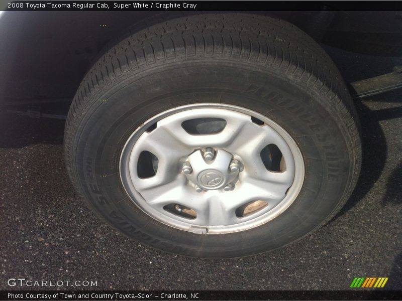 Super White / Graphite Gray 2008 Toyota Tacoma Regular Cab