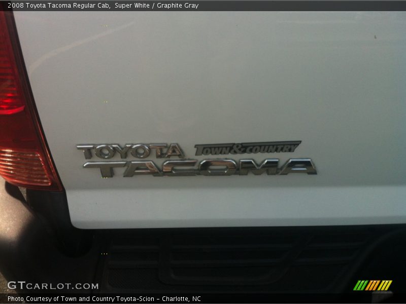 Super White / Graphite Gray 2008 Toyota Tacoma Regular Cab