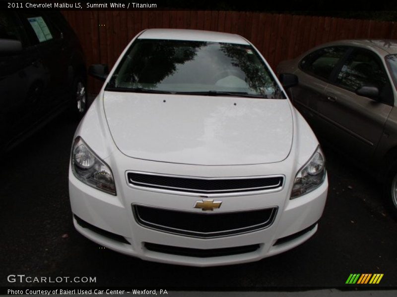 Summit White / Titanium 2011 Chevrolet Malibu LS