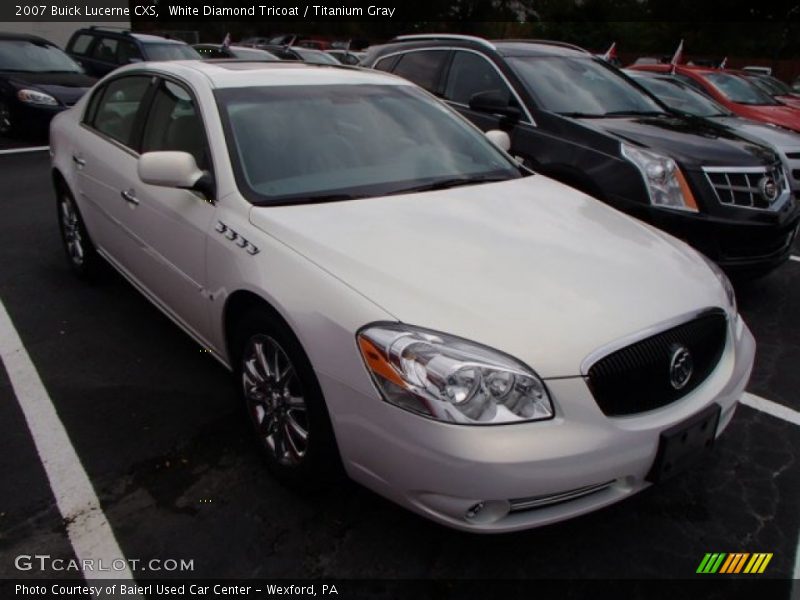 White Diamond Tricoat / Titanium Gray 2007 Buick Lucerne CXS