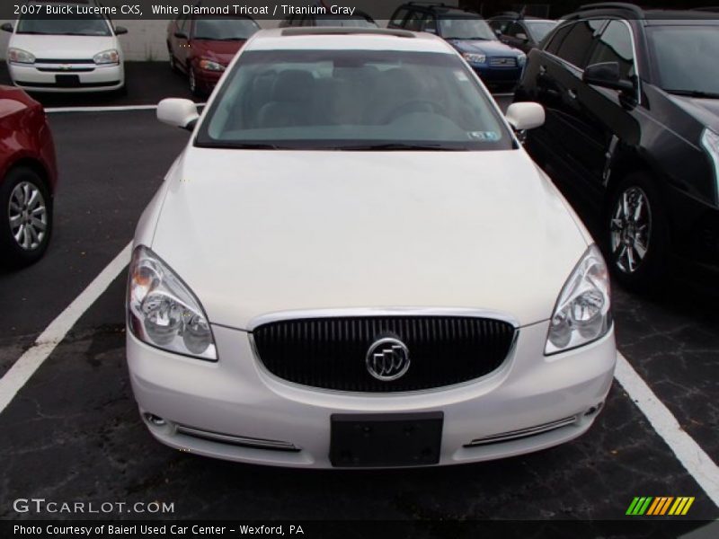 White Diamond Tricoat / Titanium Gray 2007 Buick Lucerne CXS
