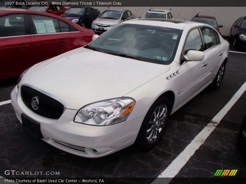 White Diamond Tricoat / Titanium Gray 2007 Buick Lucerne CXS