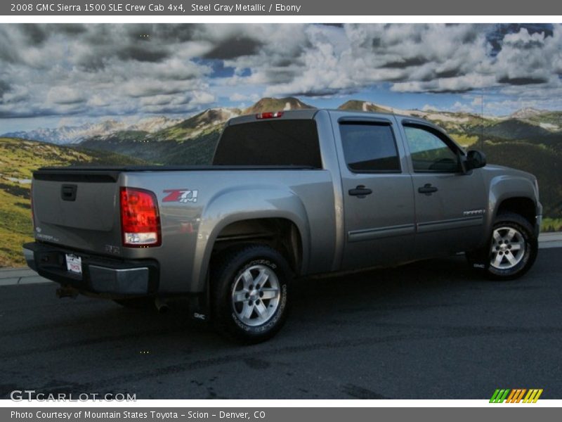 Steel Gray Metallic / Ebony 2008 GMC Sierra 1500 SLE Crew Cab 4x4