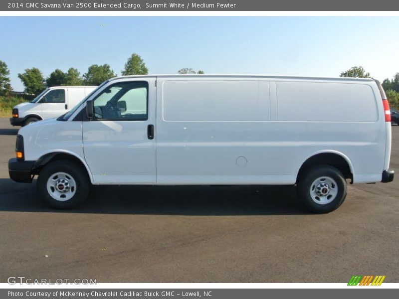  2014 Savana Van 2500 Extended Cargo Summit White