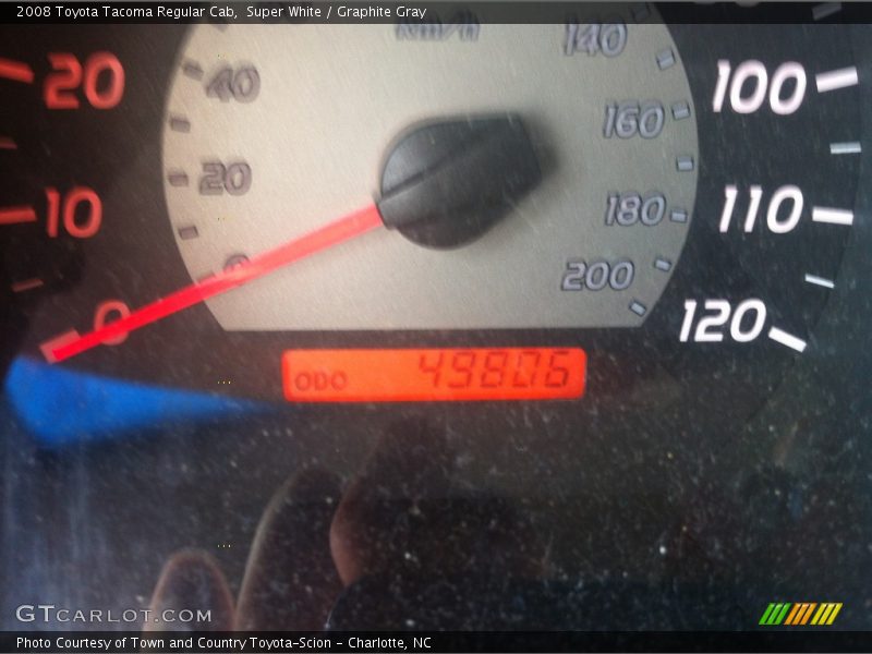 Super White / Graphite Gray 2008 Toyota Tacoma Regular Cab