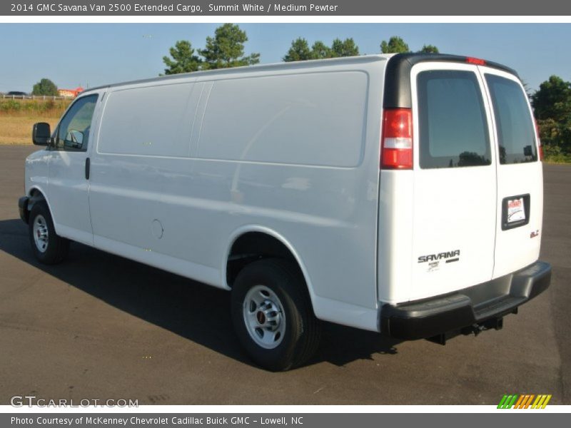 Summit White / Medium Pewter 2014 GMC Savana Van 2500 Extended Cargo