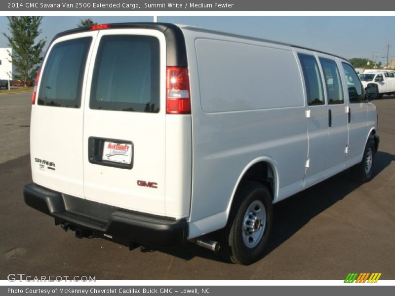 Summit White / Medium Pewter 2014 GMC Savana Van 2500 Extended Cargo