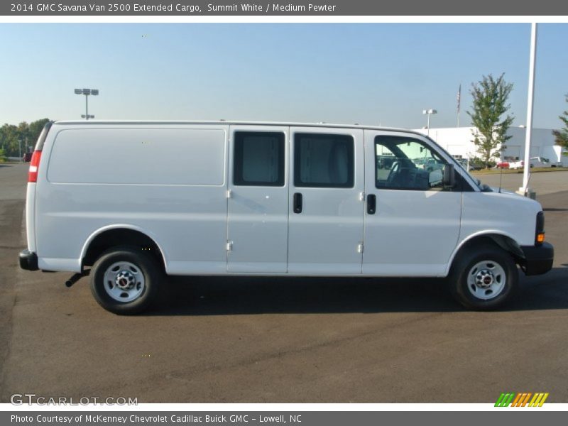 Summit White / Medium Pewter 2014 GMC Savana Van 2500 Extended Cargo