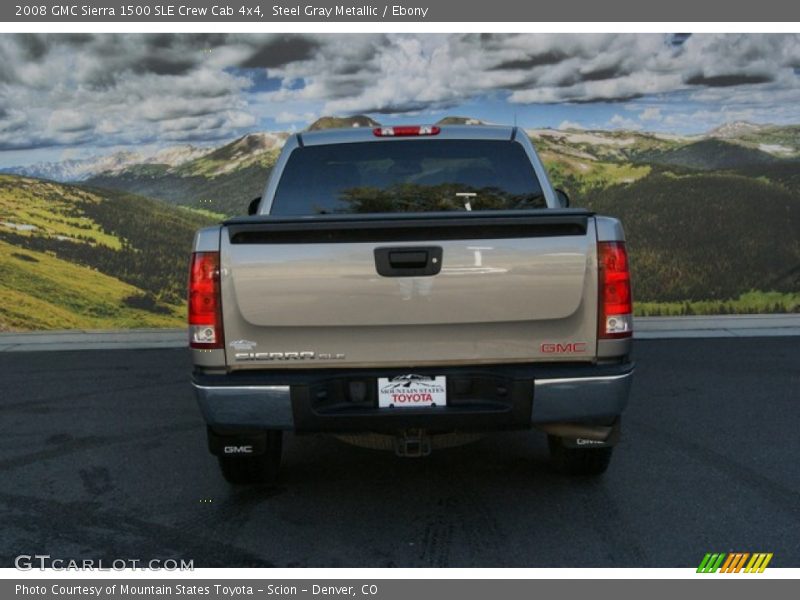 Steel Gray Metallic / Ebony 2008 GMC Sierra 1500 SLE Crew Cab 4x4