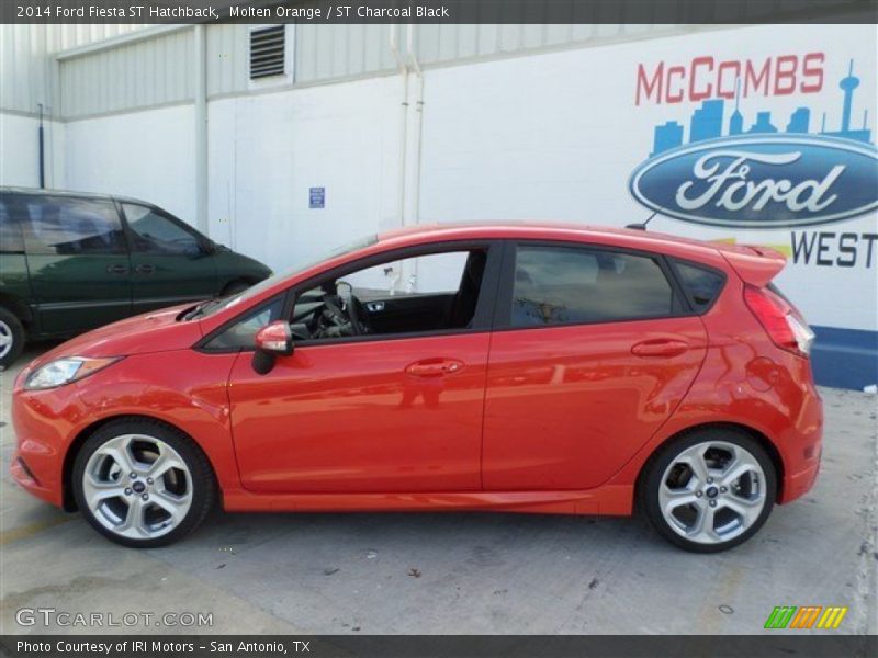 Molten Orange / ST Charcoal Black 2014 Ford Fiesta ST Hatchback