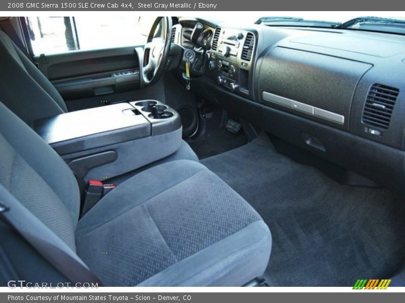 Steel Gray Metallic / Ebony 2008 GMC Sierra 1500 SLE Crew Cab 4x4