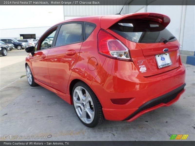 Molten Orange / ST Charcoal Black 2014 Ford Fiesta ST Hatchback