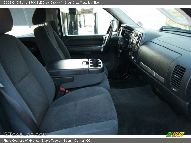 Steel Gray Metallic / Ebony 2008 GMC Sierra 1500 SLE Crew Cab 4x4