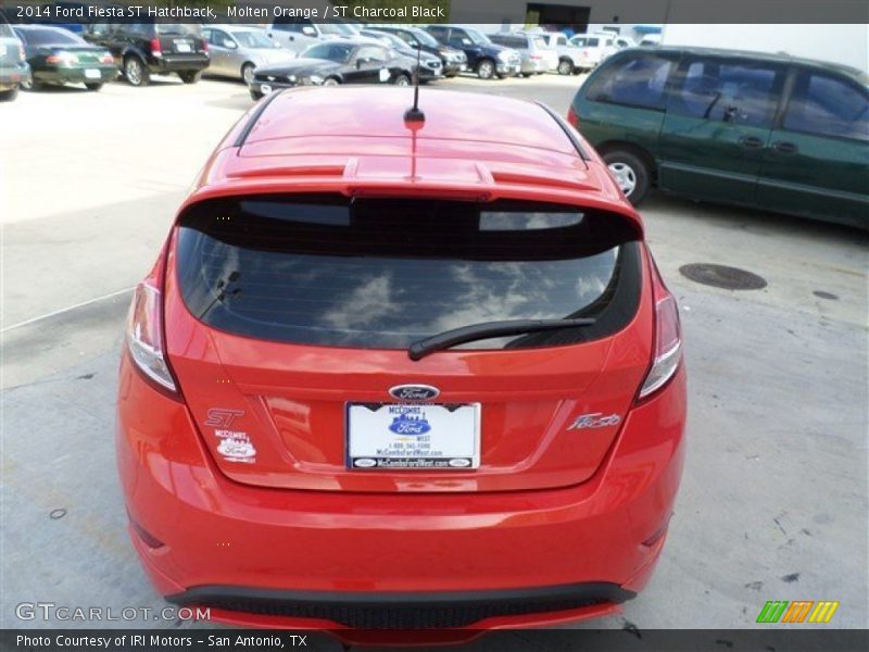 Molten Orange / ST Charcoal Black 2014 Ford Fiesta ST Hatchback