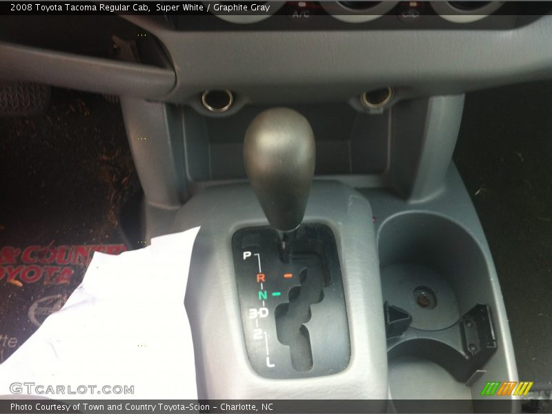 Super White / Graphite Gray 2008 Toyota Tacoma Regular Cab