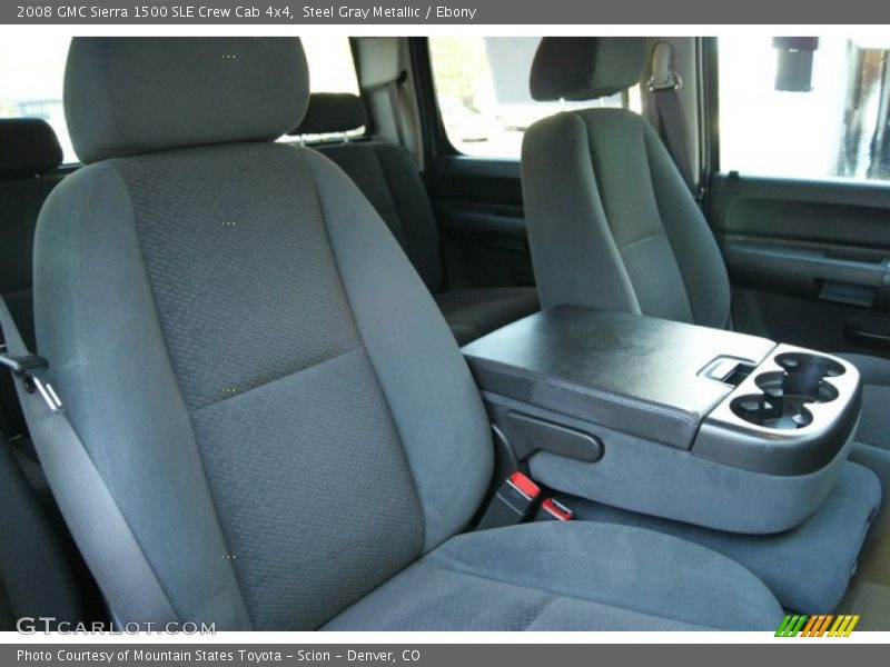 Steel Gray Metallic / Ebony 2008 GMC Sierra 1500 SLE Crew Cab 4x4