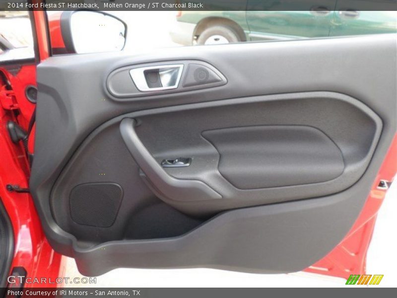 Molten Orange / ST Charcoal Black 2014 Ford Fiesta ST Hatchback