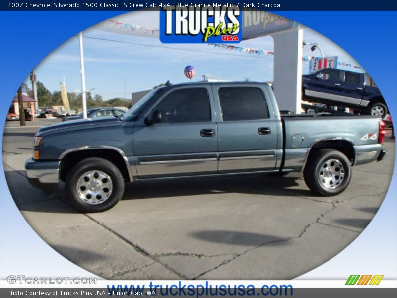 Blue Granite Metallic / Dark Charcoal 2007 Chevrolet Silverado 1500 Classic LS Crew Cab 4x4