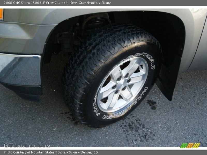 Steel Gray Metallic / Ebony 2008 GMC Sierra 1500 SLE Crew Cab 4x4