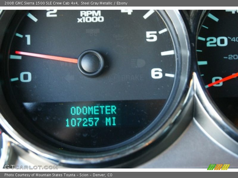 Steel Gray Metallic / Ebony 2008 GMC Sierra 1500 SLE Crew Cab 4x4