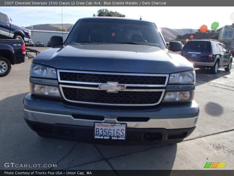 Blue Granite Metallic / Dark Charcoal 2007 Chevrolet Silverado 1500 Classic LS Crew Cab 4x4