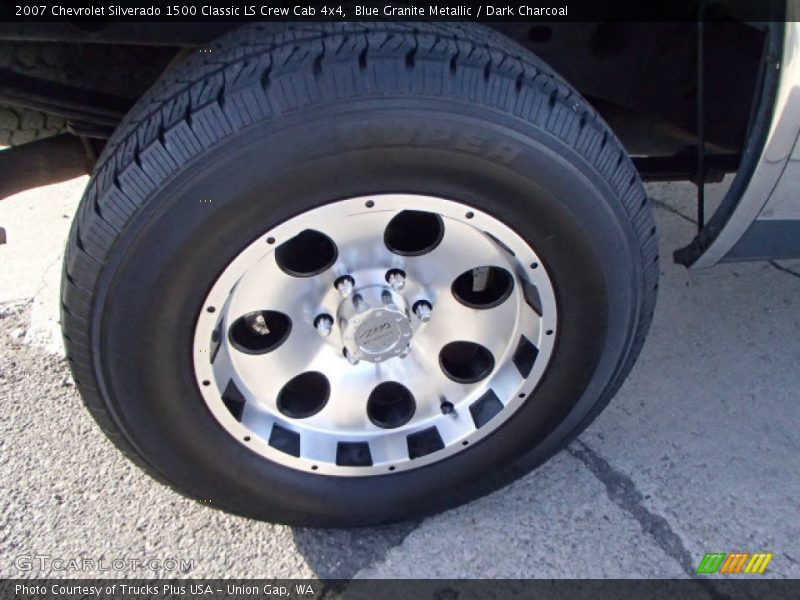 Blue Granite Metallic / Dark Charcoal 2007 Chevrolet Silverado 1500 Classic LS Crew Cab 4x4