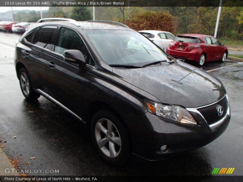 Truffle Brown Mica / Black/Brown Walnut 2010 Lexus RX 350 AWD