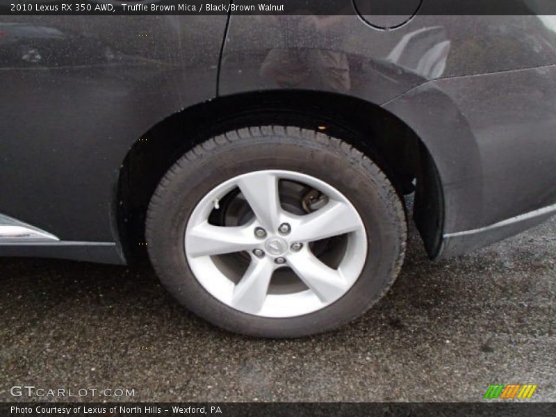 Truffle Brown Mica / Black/Brown Walnut 2010 Lexus RX 350 AWD
