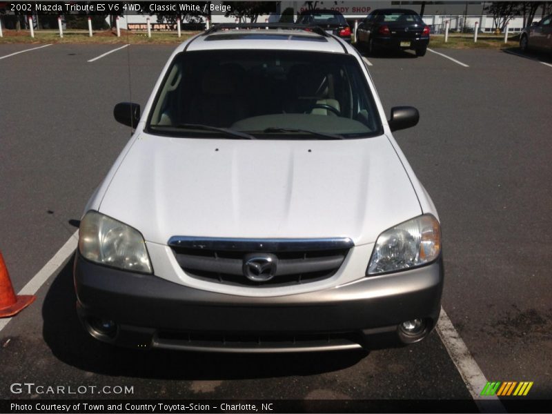 Classic White / Beige 2002 Mazda Tribute ES V6 4WD