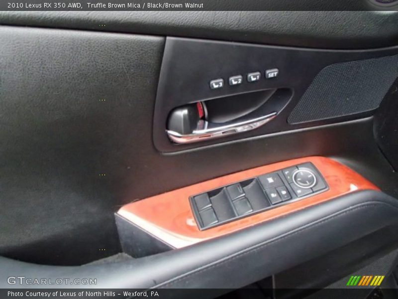 Truffle Brown Mica / Black/Brown Walnut 2010 Lexus RX 350 AWD