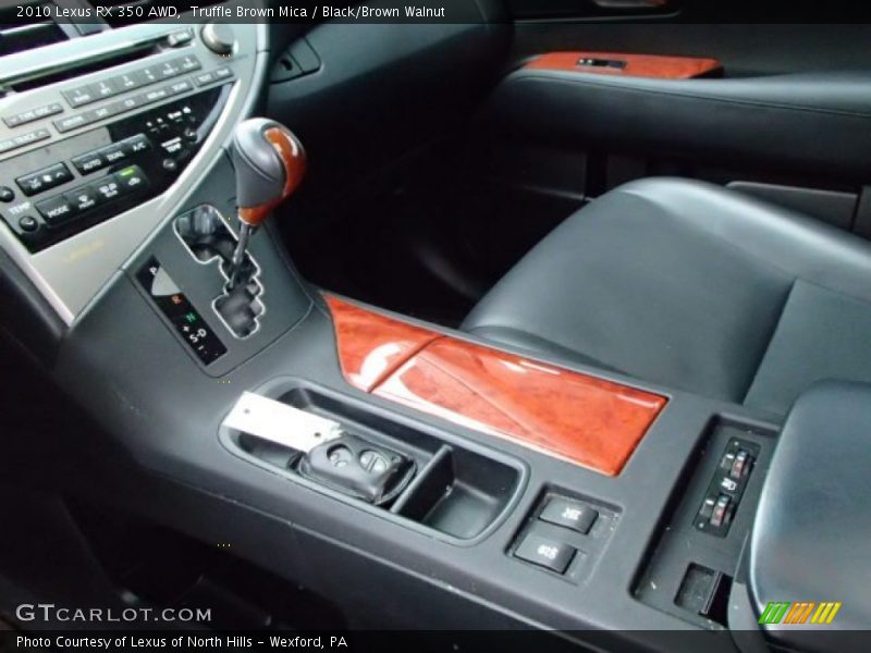 Truffle Brown Mica / Black/Brown Walnut 2010 Lexus RX 350 AWD
