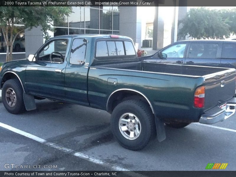 Imperial Jade Green Mica / Gray 2000 Toyota Tacoma V6 PreRunner Extended Cab