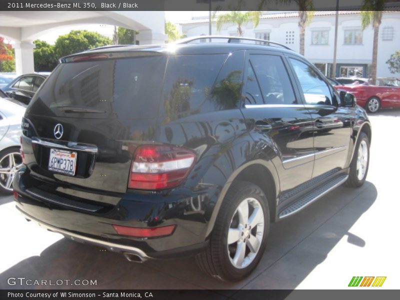 Black / Black 2011 Mercedes-Benz ML 350