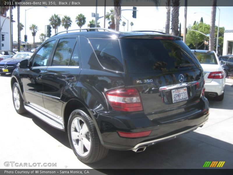 Black / Black 2011 Mercedes-Benz ML 350