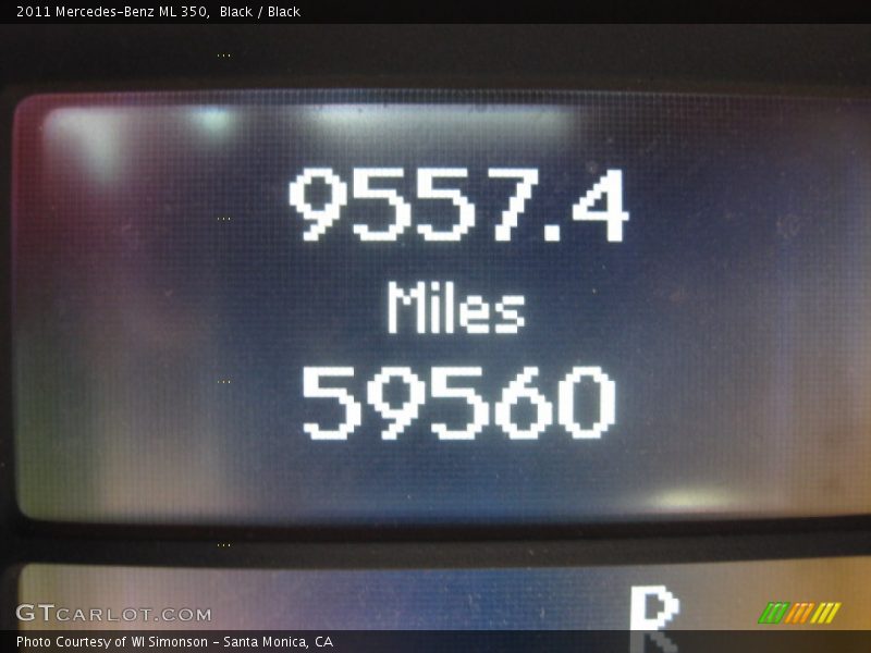 Black / Black 2011 Mercedes-Benz ML 350
