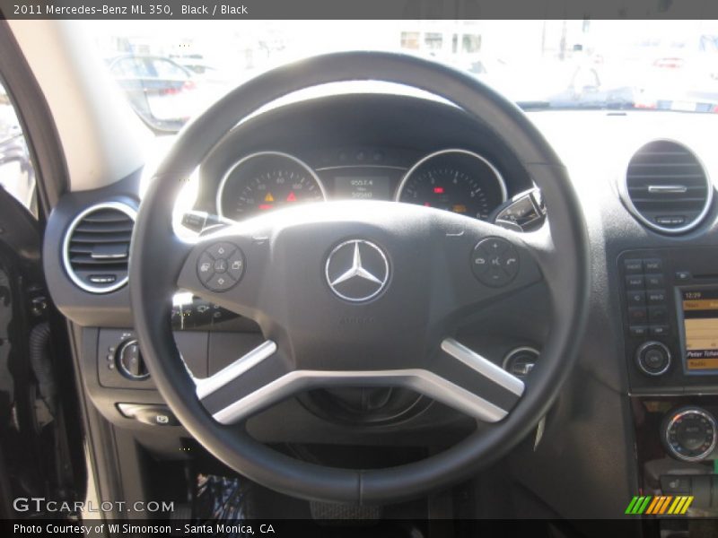 Black / Black 2011 Mercedes-Benz ML 350