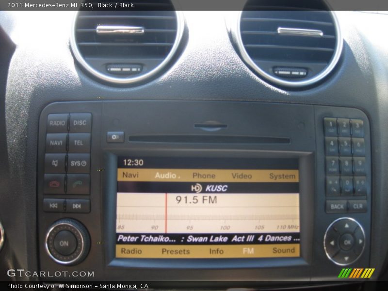 Black / Black 2011 Mercedes-Benz ML 350