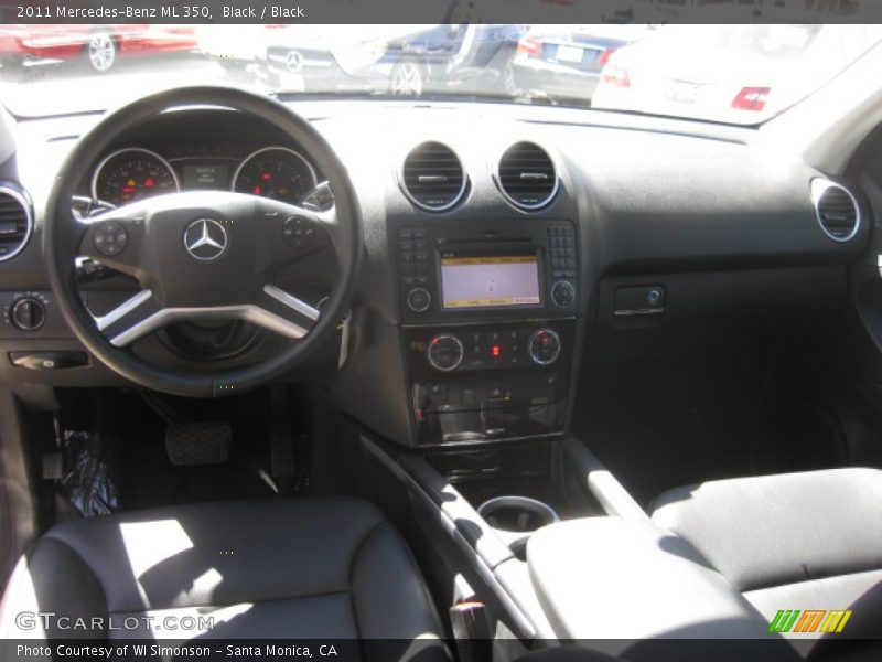 Black / Black 2011 Mercedes-Benz ML 350