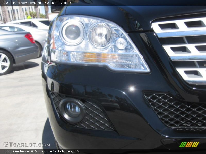Black / Black 2011 Mercedes-Benz ML 350