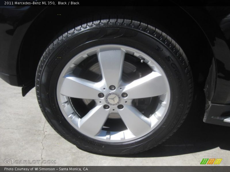 Black / Black 2011 Mercedes-Benz ML 350