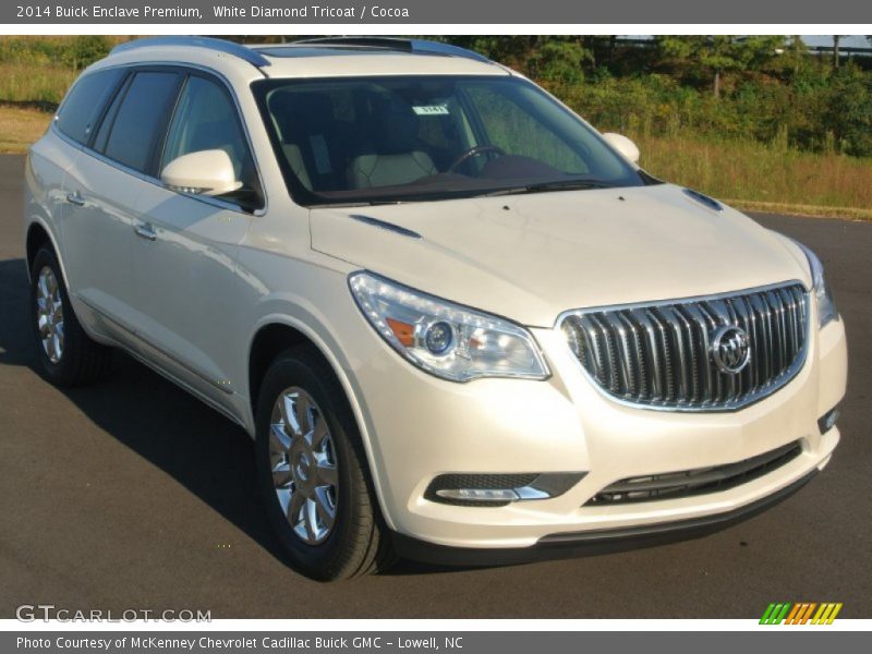 White Diamond Tricoat / Cocoa 2014 Buick Enclave Premium