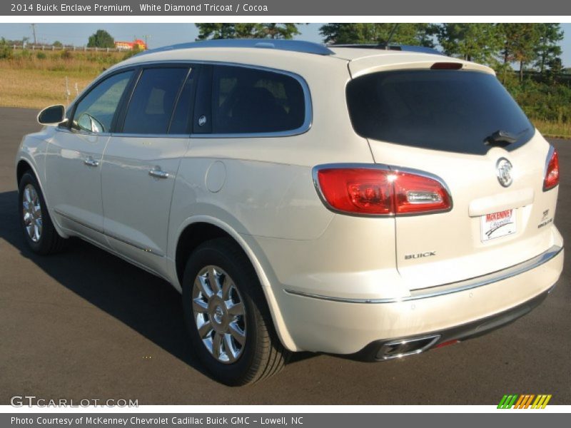 White Diamond Tricoat / Cocoa 2014 Buick Enclave Premium