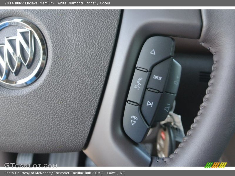 White Diamond Tricoat / Cocoa 2014 Buick Enclave Premium