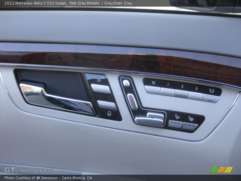 Flint Grey Metallic / Grey/Dark Grey 2011 Mercedes-Benz S 550 Sedan