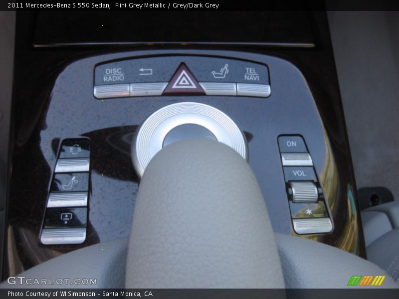 Flint Grey Metallic / Grey/Dark Grey 2011 Mercedes-Benz S 550 Sedan