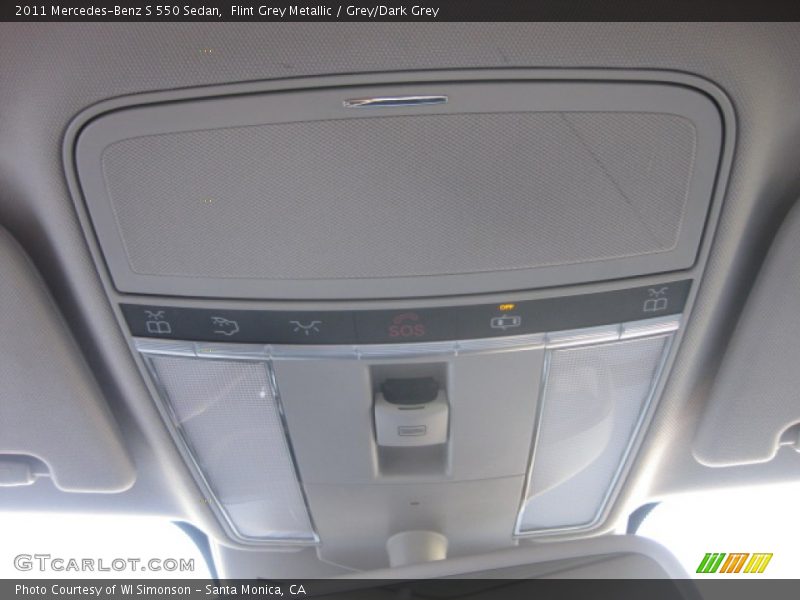 Flint Grey Metallic / Grey/Dark Grey 2011 Mercedes-Benz S 550 Sedan