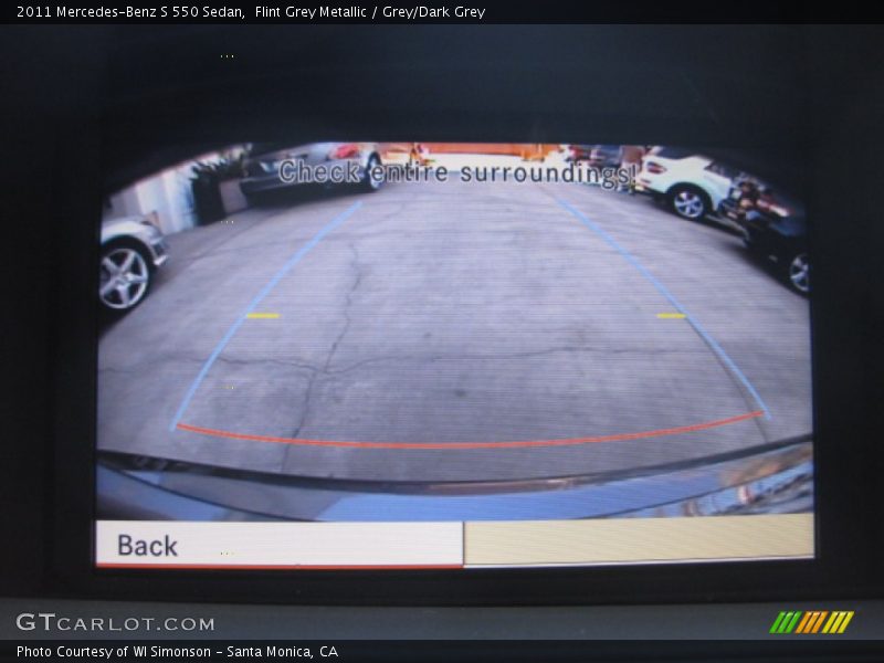Flint Grey Metallic / Grey/Dark Grey 2011 Mercedes-Benz S 550 Sedan