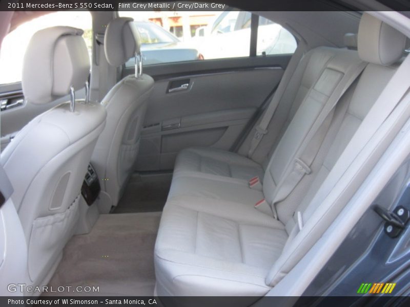 Flint Grey Metallic / Grey/Dark Grey 2011 Mercedes-Benz S 550 Sedan