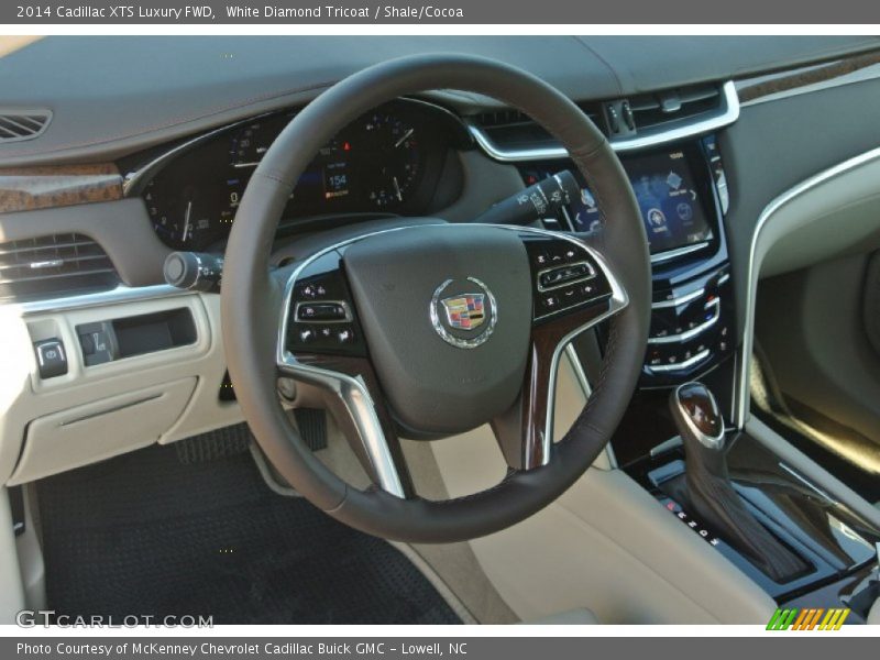 White Diamond Tricoat / Shale/Cocoa 2014 Cadillac XTS Luxury FWD